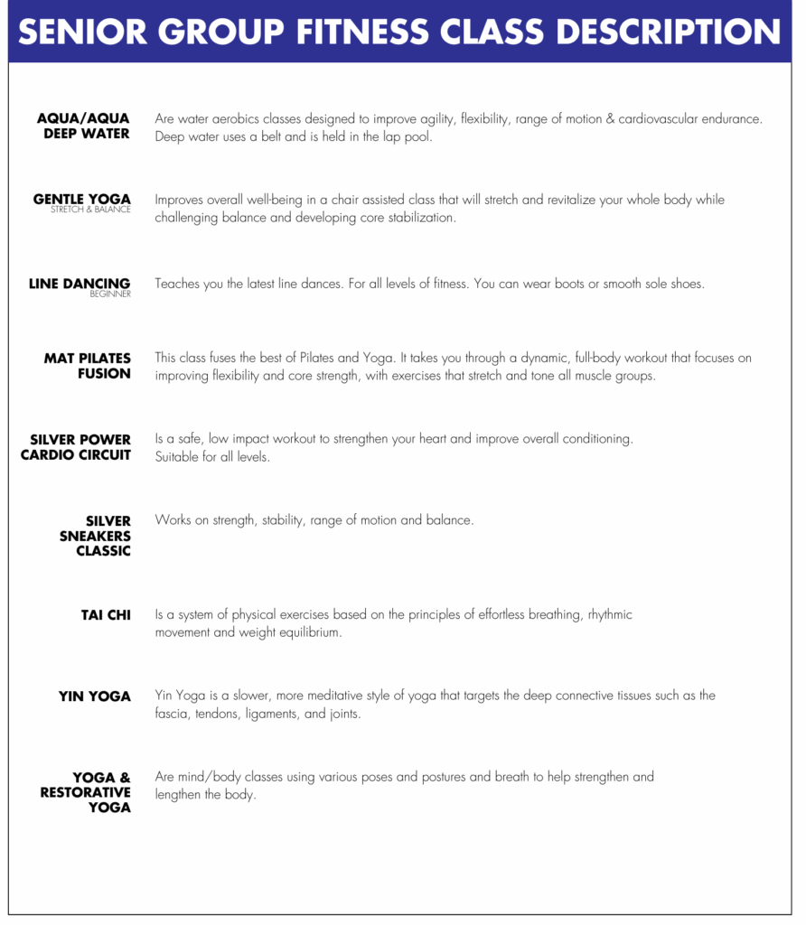 WINTER 2026 Senior GF Class Description - Fishers Landing web | Cascade Athletic Club