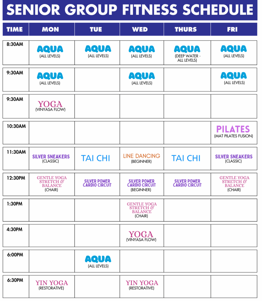 WINTER 2026 Senior GF Schedule - Fishers Landing web | Cascade Athletic Club